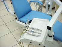 Fotel w gabinecie dentystycznym